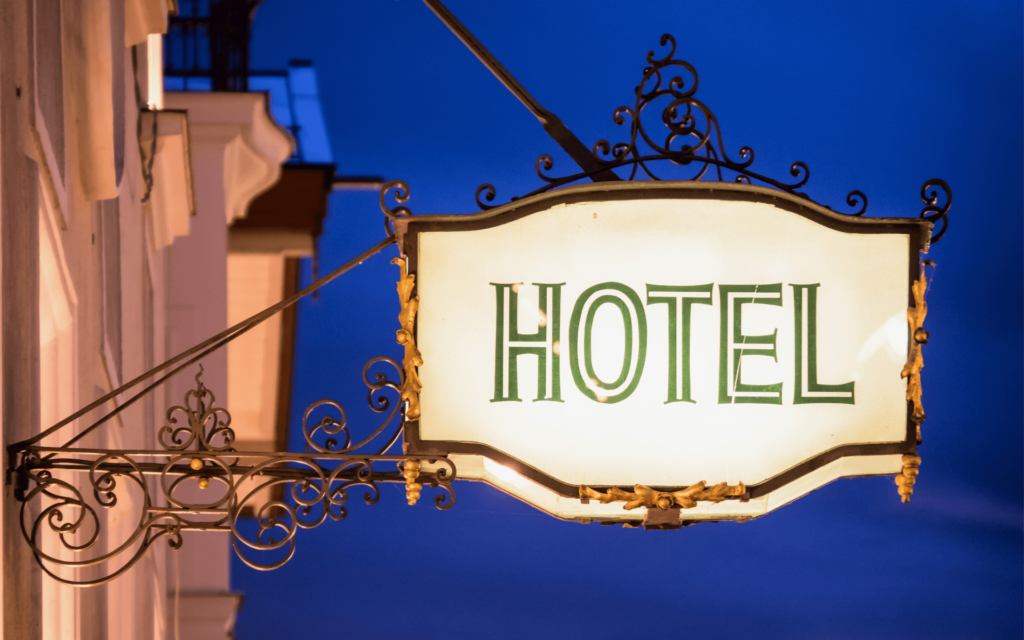 Hotel sign image